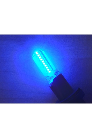 T10 Dipsiz Led Ampul 4adet Silikonlu Mavi 12v T10 Park, Sinyal, Plaka Ampulu