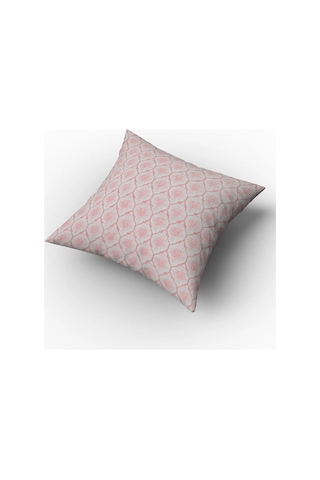 Melisa Damask Baskılı Duck Kumaş Pembe Kırlent 45 45 Cm - 747 45 x 45