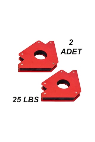 2 Adet 25 Lbs Manyetik Kaynak Mıknatısı Gönyesi 11 Kg.