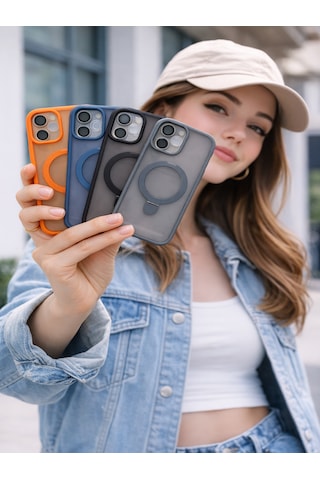 Mmc Trend Apple Uyumlu iPhone 15 Telefon Kılıfı Gri