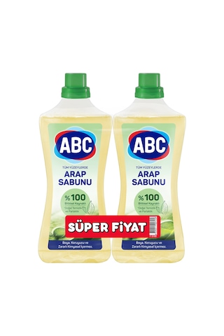 ABC Tüm Yüzeylerde Sıvı Arap Sabunu 2 x 900 ML