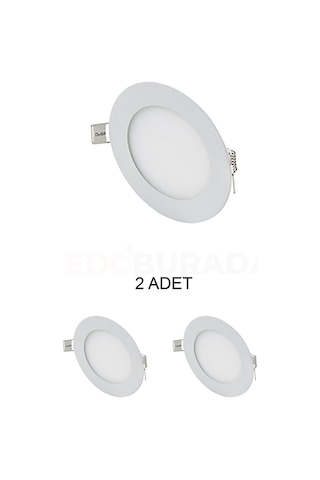 Cata Ct-5144 Slim Led Panel 3w Beyaz - 2 Li Paket Beyaz
