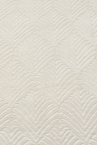 Raschel Carpet Yaprak Krem Emboss Premium Seri Yeni Nesil Kaymaz Taban Jel Taban Halı Yolluk Antre Hol Krem