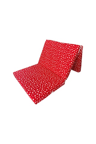 Katlanır Yer Yatağı 8 Cm Kalın Sünger Yatak 80x180x8 Cm-kırmızı Yıldız