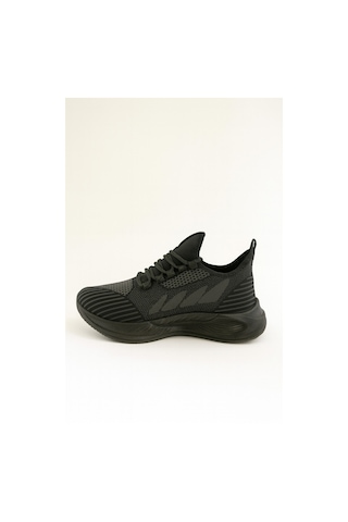 Rahat Tabanlı Şık Tasarım Ortopedik Unisex Sneaker Spor Ayakkabı Hafif Ve Su Geçirmez Siyah