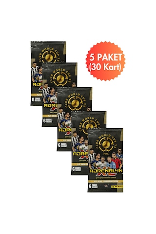 Toyika Panini Club World Cup 25 Lisanslı Orijinal Trading Kartları Cards Koleksiyonluk 6lı X 5 Paket