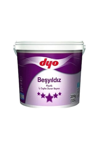 Dyo Beşyıldız Plastik İç Cephe Boyası 20 Kg Tülden