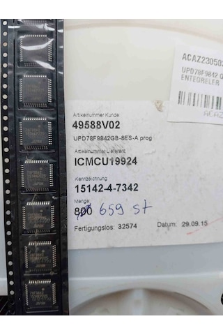 Upd78f9842 Qpf44 Ebmpapst Smd Entegreler