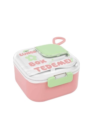 Jian Fan Çift Katmanlımikrodalga Isısma Bento Kutusu Pembe Pembe