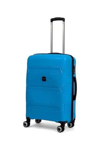 Lucas Polipropilen Kırılmaz Valiz, Büyük Boy Mavi