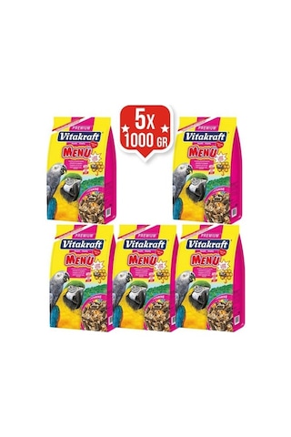 Vitakraft Menü Papağan Yemi 1 KG 5 Adet