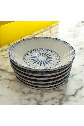 Etnik Çay Tabağı 10cm 6 Lı Krem