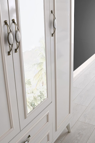 Erezogullari_Mobilya Irmak 3 Kapılı 2 Çekmeceli Gardrop Elbise Dolabı 120X48X195Cm