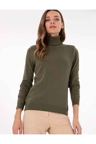 Pierre Cardin Kadın Haki Kazak /triko 50300786-vr027 Haki