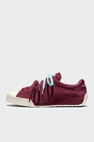 Converse Logolu Hakiki Deri Sneaker Ayakkabı Kadın Ayakkabı A20130c 625 Bordo-beyaz