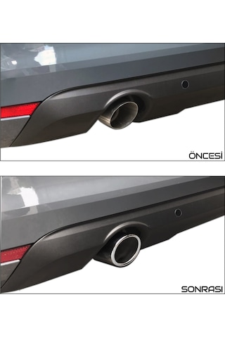 S-Dizayn Renault Clio 5 Krom Egzoz Ucu Vidalı 2019 ve Üzeri