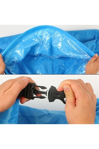 Açık Taşınabilir Tembel Su Şişme Kanepe Plaj Çim Hava Yatağı, 200 X 70cm Gökyüzü Mavi