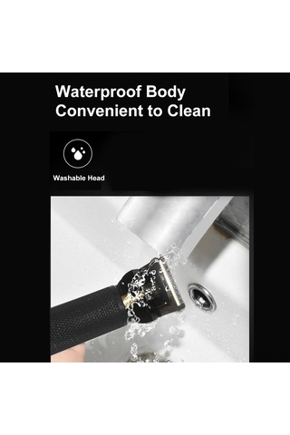 Vkemall Retro Tarzı Şarjlı Saç Kesme Makinesi, Erkekler İçin Profesyonel Saç Şekillendirme Seti, Suya Dayanıklı, 4 Taraklı, Altın Renk