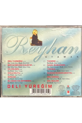 Müzik Cd Sidir - Plak Değildir Cd Reyhan Ataman Deli Yüreğim Cd