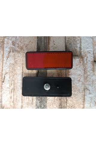 Motosiklet Uyumlu Reflektör Kırmızı Dikdörtgen 3.5cm X 9cm