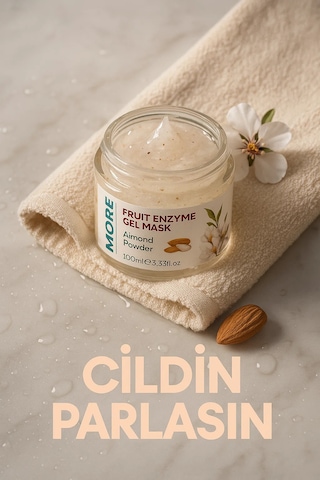 Moresun Badem Özlü Doğal Peeling - Fruit Enzyme Gel Mask