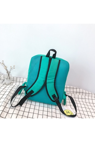 Mufunye Klasik Oyun Konsolu Desenli Çanta - Çift/vaşak Dönüşümlü Kumaş Sırt Çantası Pembe 29x11.5x39cm - Çocukluk Hatıralarıyla Sporlük Çok Renkli