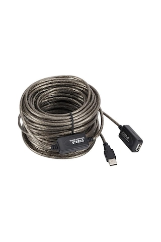 Aktif Usb Dişi Erkek Uzatıcı Uzatma Ek Kablosu 20 Metre