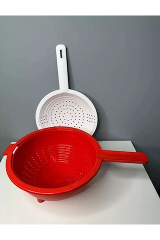 Tupperware Tupperware Çift Taraflı Süzgeç 186704354 Kırmızı