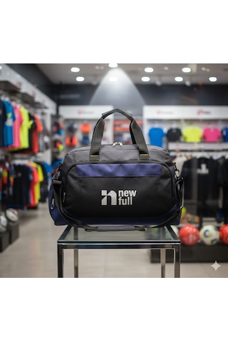 Newfull Sport Kanvas Seyahat ve Spor Çantası Ortaboy Siyah