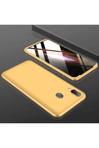 Galaxy M20 Kılıf Zore Ays Kapak Gold