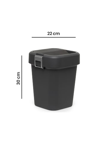 Motekk Comfort Dust Bin Siyah Çöp Kovası - 8 Lt Çok Renkli