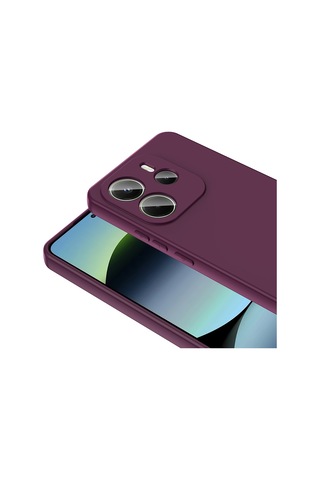 Redmi Note 14 4g Kılıf Tchs Mara Lansman Kapak - Koyu Mor Mor