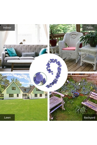 Suofeng Yapay İpek Kumaştan Yapılmış 2 Metrelik Dayanıklı Dekoratif Yapraklar, İç Ve Dış Mekanlar İçin İdeal.