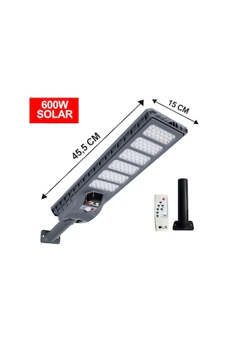 600w Güneş Enerjili Solar Bahçe Çevre Lambası Dls 04018738