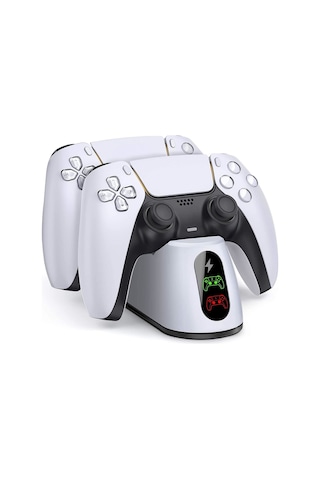 Comse PS5 Joystick Dualsense Göstergeli Şarj Istasyonu 0516