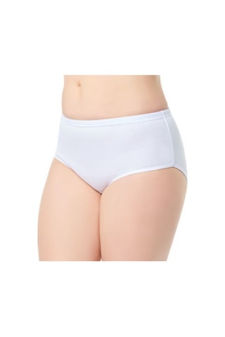 Kadın Beyaz Ribana Bato Külot 10'lu Paket 0922 001