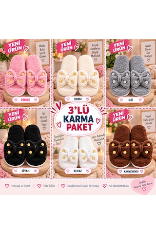 Moon Cloud Karma Peluş Ev Terliği Hediyelik-çeyizlik Zyn297 Karışık