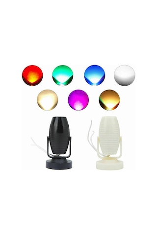 Ac 85-265v Led Sahne Işığı Mini Spot Işığı 7 Renk Mevcut Renkli Işık Siyah Gövde Ada