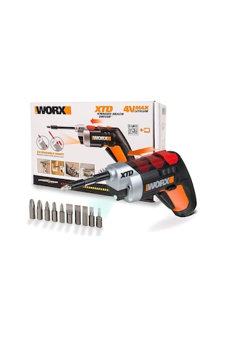 Worx Wx252 4volt/1.5ah. Li-ion Şarjlı Tornavida + 10 Adet Bits Uç Fr Wx252