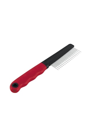 Ferplast Gro 5866 Çift Taraflı Çelik Tarak,18x3,5cm, Red, Narrow Combined