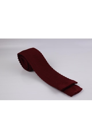 Demfashion Özel Desenli Örme Kravat - Kırmızı (533047588) Kırmızı