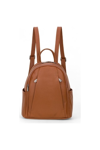 Bilik Deri Taba Rölax Deri Kadın Sırt Çantası Blm01 9550 Taba