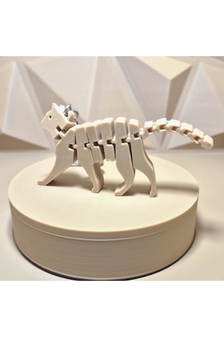 3dfuryam Hareketli Kedi Anahtarlık