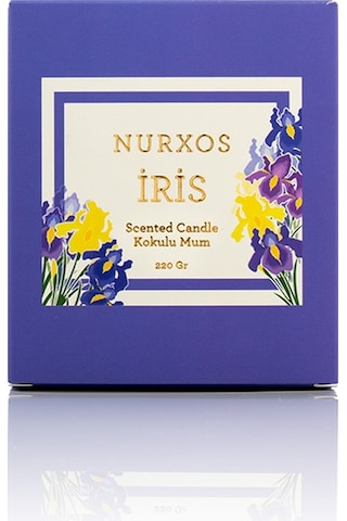 Nurxos 9681 İris Kutulu 2 Adet Kokulu Mum+freshener Oda Spreyi