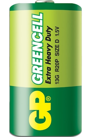 Gp Gp13G-2S2 R20P Greencell Çinko Karbon Büyük Boy D Pil 20'li