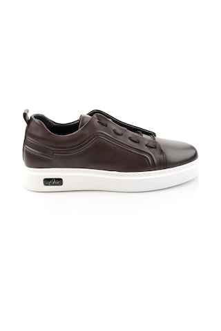 Kahve Hakiki Deri Erkek Sneaker E01700178003 Kahve