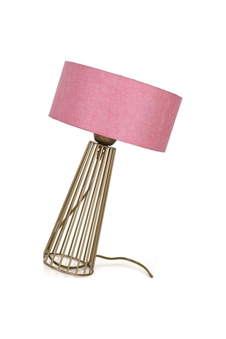 Filipin Masa Lambası Eskitme Pembe Şapka