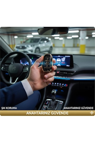 Jetta Metalize Anahtar Kabı Jetta Uyumlu Anahtar Kılıfı E.m