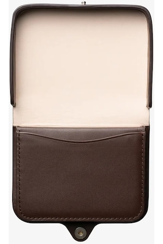 A.p.c Josh Unisex Lüks Bitkisel Deri Bozuk Para Kesesi Cüzdan Kahverengi