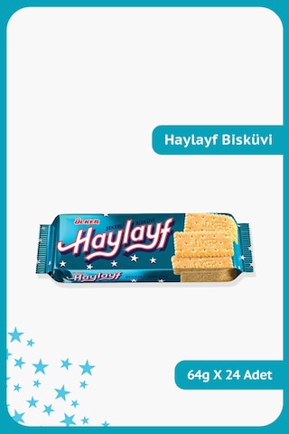 Ülker Haylayf Bisküvi 24 x 64 G Ülker Haylayf Bisküvi 24 x 64 G
